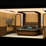 Spencer 86' Master Stateroom 3D rendering