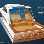 French Yachts 54' ENX stern perspective rendering